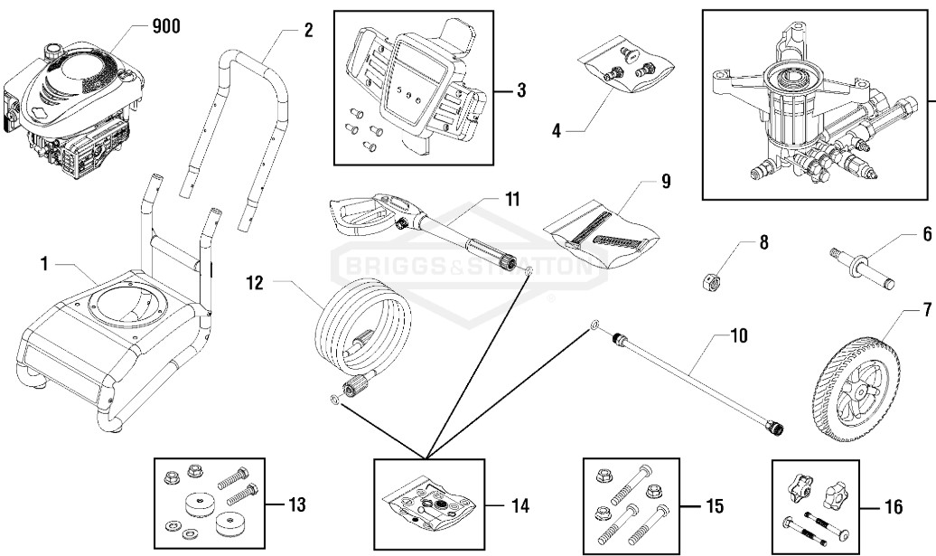 sears craftsman 2500 psi 020543-1 power washer replacement parts and pump parts